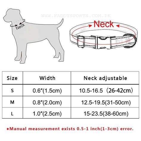 coach dog collar size chart.